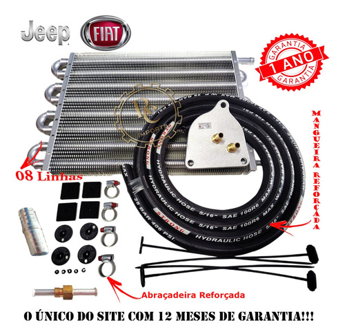 Trocador De Calor Universal Flange Cambio Tf72 Jeep Compass