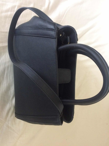 Imagen 9 de 10 de Bolsa Negra Mango Tote 28x35x13 Cm Excelente Estado Usada