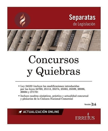 Libro Concursos Y Quiebras Separata Ultima Edicion