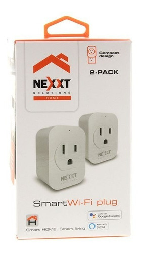 Enchufe Inteligente Wi-fi 110v Nexxt 1250w Alexa 2 Pack 