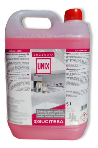 Detergente Vacuolavadora 5 Litros Autobrillante Suciwax Unix