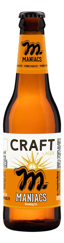 Cerveja artesanal Maniacs Craft Lager 355ml