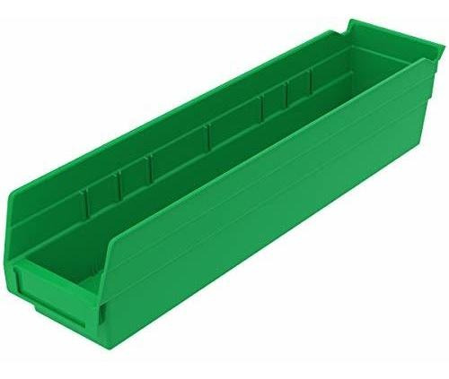 Akro-mils 30128 Caja De Plástico Para Estantería, 18 X 4 X 4