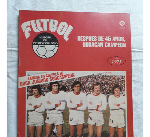 Lamina Boca Juniors Sub Campeón Historia Del Futbol 1973 (Usado)