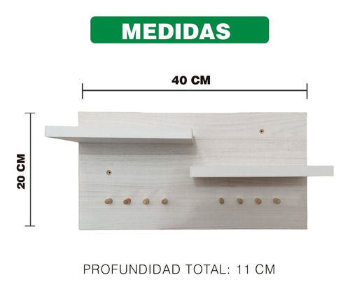 Imagen 6 de 9 de Porta Llaves Y Organizador Armable Para Pared Teka Arti.2068