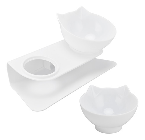 Alimento Para Mascotas Cat Bowl Con Doble Cuello Inclinado 1