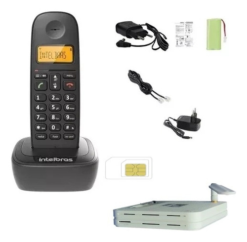 Aparelho Telefone Sem Fio Para Chip 3g Claro Vivo Tim Oi Bco Cor Branco 110v/220v