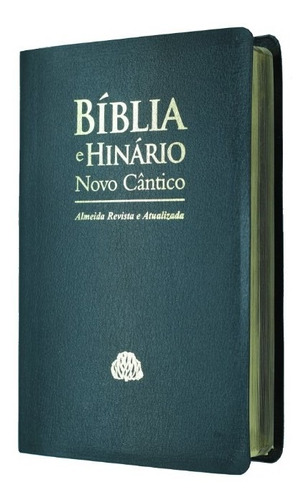Bíblia Sagrada Hinário Cântico Letra Gigante Luxo Preta Beira Dourada Ipb