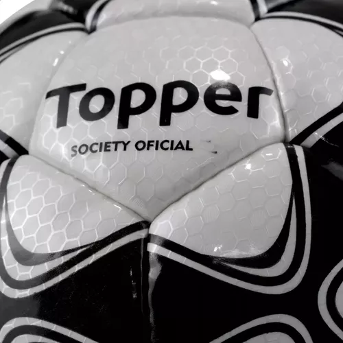 Bola de Futebol Society Topper Slick 22 - Amarela no Shoptime