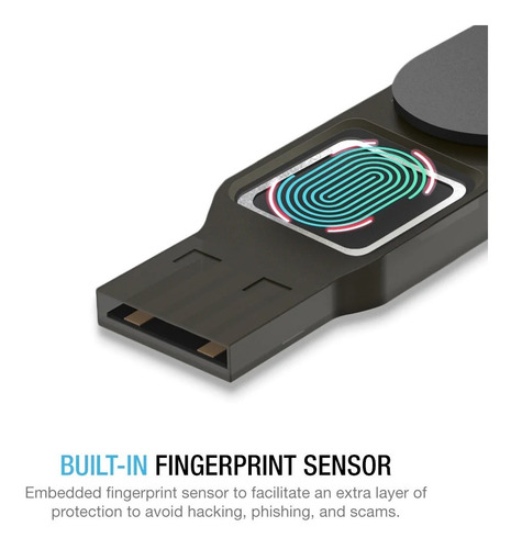 Imagen 5 de 10 de Thetis Bio Fingerprint Fido Fido2 Original U2f Two Factor
