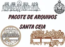 Comprar Pacote Vetores Santa Ceia Natal Cnc Laser Router Corte Dxf