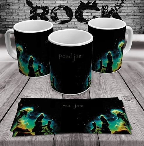 Caneca Rock N Roll Porcelana Pearl Jam Modelo 2