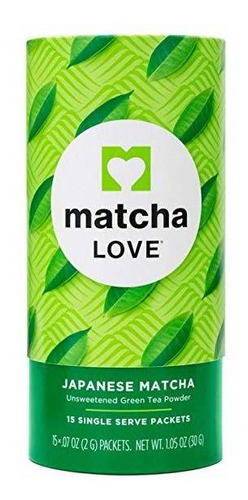 Matcha Japonés Del Amor Del Matcha Té Verde Sin Azúcar En Po