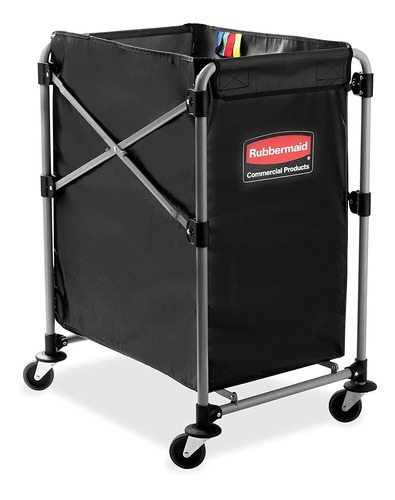 Rubbermaid Negro Organizador Plegable Carrito Cesta