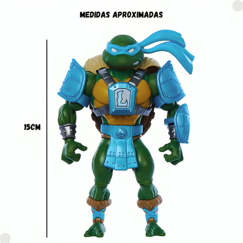 Boneco Origins Leonardo Turtles Of Grayskull Hpr02 Mattel
