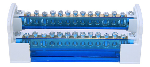 Caja De Distribución De 215 Terminales, Riel Din, 2 Niveles,