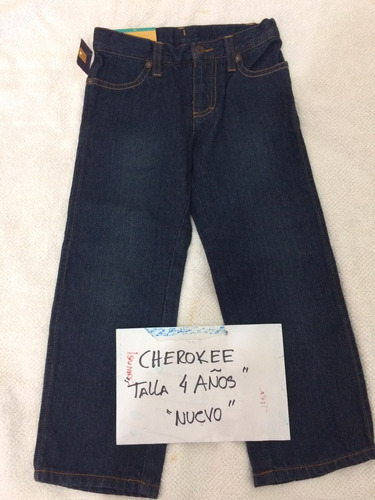 Jeans Marca Cherokee Original Niño 4 Años Nuevo