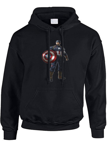 Buzo Hoodie America Superheroe Estrella R10