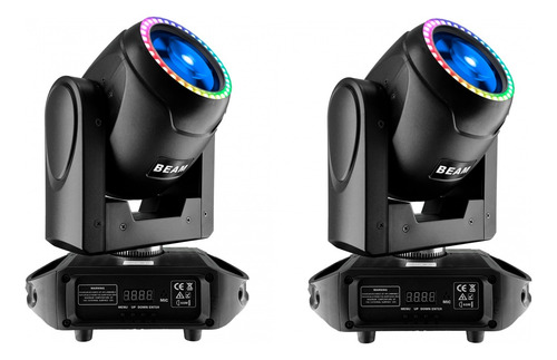 2 Cabezal Movil Cristal Beam 100w Prisma Gobocolor Macrolite