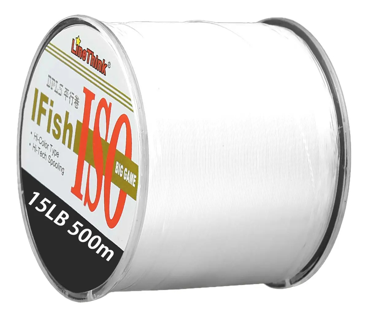 Sedal De Pesca Hilonylon, Calibre 0.32 Mm, 500 Metros, Trans