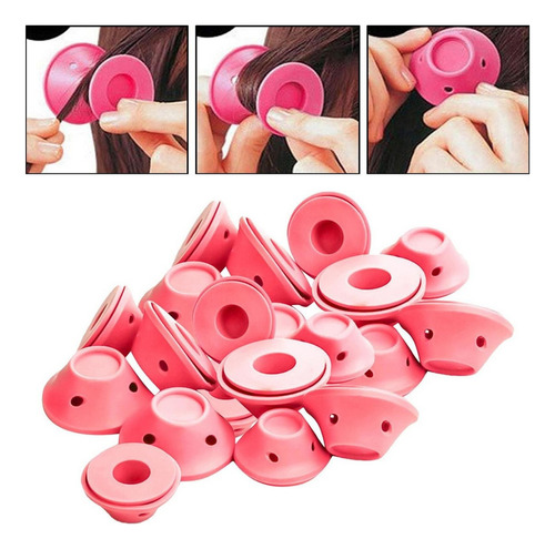 Rodillos De Silicona Para Rizar El Cabello Sin Calor Para La