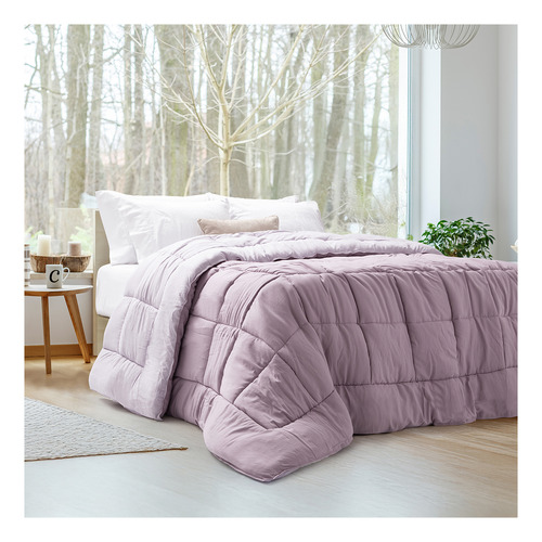 Acolchado Palette New Look Twin Size - 170x240 Uva Lisa
