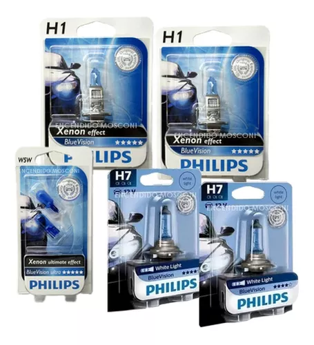 Lampara H7 12v 55w Philips Blue Vision , Lamparas Halogenas Osram