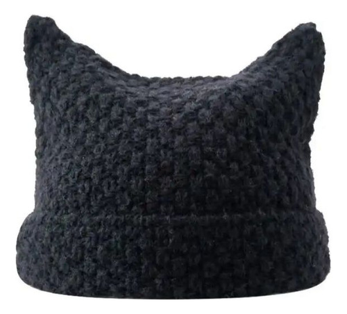 Gorro De Lana Orejas De Gato Harajuku Kawaii Tejido Invierno