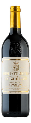 Vino Tinto Château Pichon Longueville Comtesse De L Clas2008