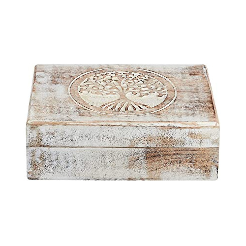 Caja Decorativa Rústica De Madera Better World Bio, 6'x4'x2'