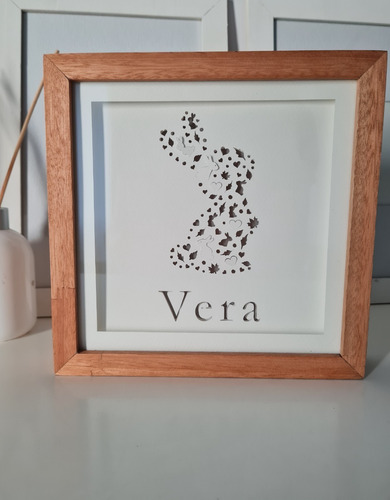 Imagen 2 de 3 de Velador Led Infantil Personalizada Con Nombre - Siluetas