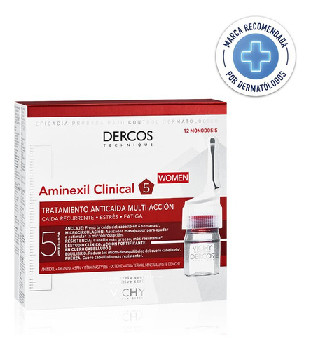 Ampollas Anti-caída Vichy Dercos Aminexil Clinical 5