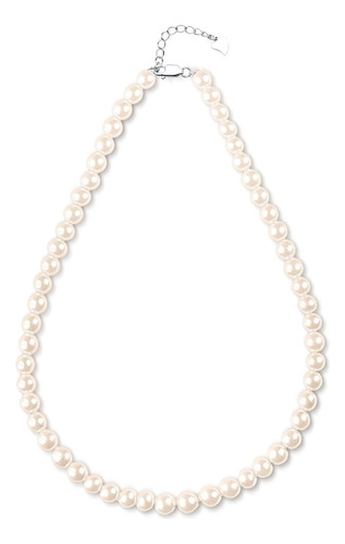 Collar De Perlas Clásico Jora De 7,5 A 8 Mm, Collar De Perla