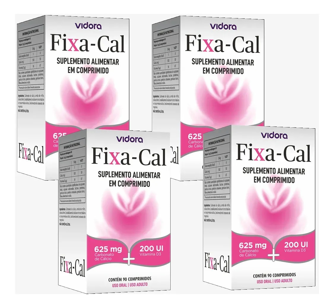 Suplemento Carbonato de cálcio FIXA-CAL Comprimidos