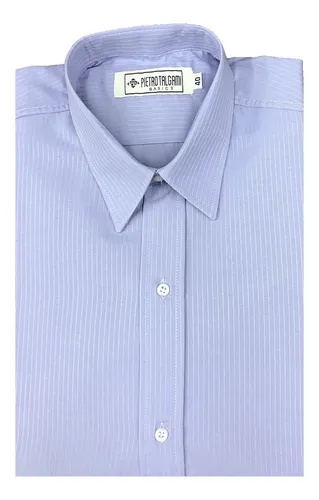 Camisa Hombre Labrada Cuello Fusionado Talle Especial Vestir
