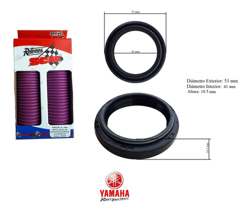 Fuelle Suspensión Delantera + Retenes Yamaha Xtz Tenere 250