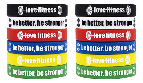 Pulseras De Goma Para Entrenamiento  Con Cita Inspiradora  S