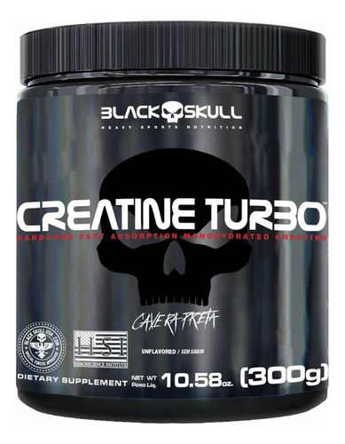 Suplementos Creatina + Pré Treino 300g Black Skull Sabor Uva Sabor Pré Treino Uva