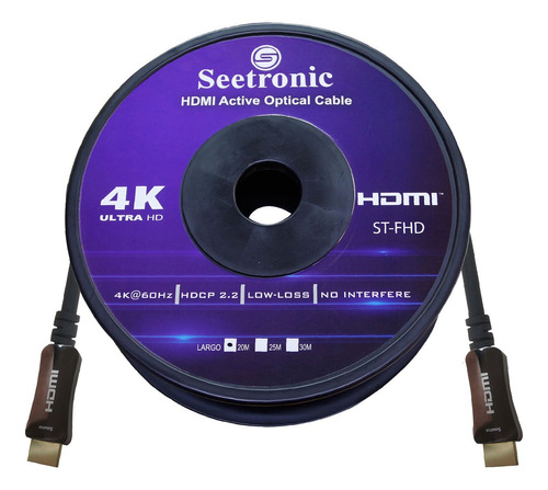 Cable Hdmi Macho A Hdmi Macho 20m St-fhd-20m Seetronic
