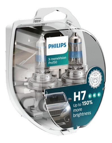 Kit 2 Lamparas H7 Philips Xtreme Vision Pro +150% 12v 55w