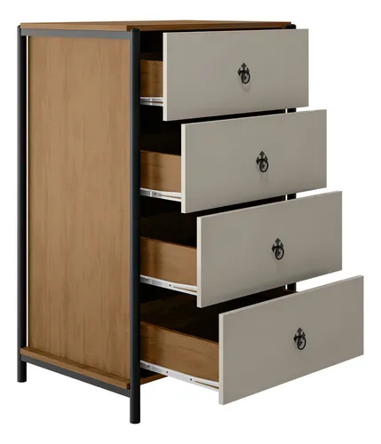 Cómoda de dormitorio Sevilla con 4 cajones