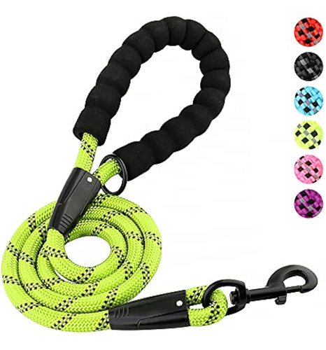 Plutus Pet Heavy Duty Rope Dog Leash Con Cómodo Mango Acolch