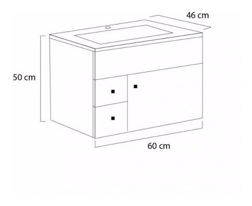 Ferrum Cadria Mueble Colgante De 60 Cm X6xd B