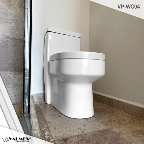 Wc Cerámico One Piece, Asiento Soft Close - Valmex Solo Cdmx