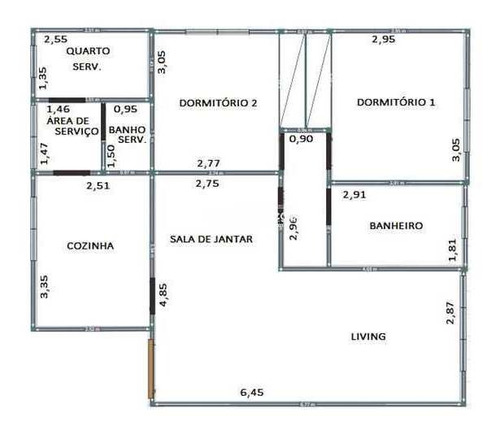 Imagem 7 de 28 de 2 Dorms, 1 Banheiro,1 Vaga, 76,5m² - V7579