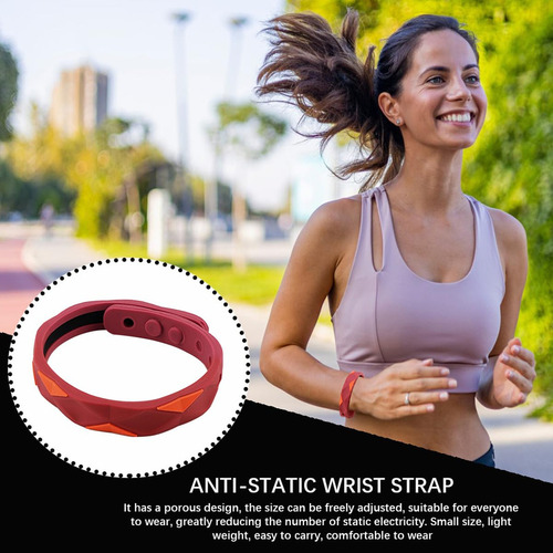 Upiqng Pulsera Antiestática Pulsera De Silicona Removedor E