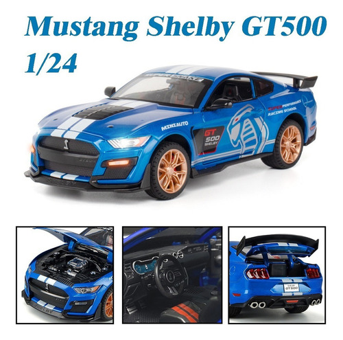 Ford Mustang Cobras Shelby Gt500 Miniatura Metal Auto 1/24 A