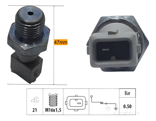 Interruptor Pressão Sensor Óleo Citroen Zx Xantia 1.8 / 2.0 Interruptor Pressão Sensor Óleo Citroen Zx Xantia 1.8 / 2.0
