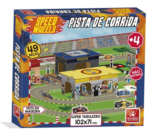 Imagem 2 de 2 de Pista De Corrida Carrinhos Speed Wheels - 49 Peças - Meninos