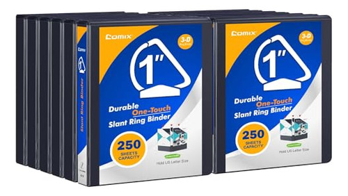 12-pack Durable One-touch 3 Ring View Binders, 1  Slant...